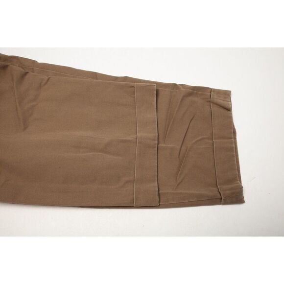 Bills Khakis Pants Mens 38 Actual 36 x 25 Beige Pleated Cuffed Made in USA - Picture 10 of 11